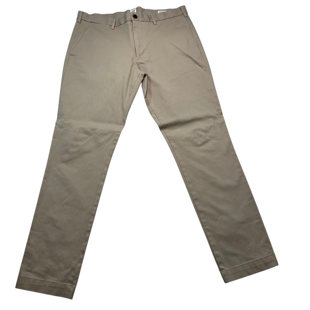 Gap For Good Mens‎ Skinny Chino Pants Khaki Tan 36x32 Cotton Trousers #917